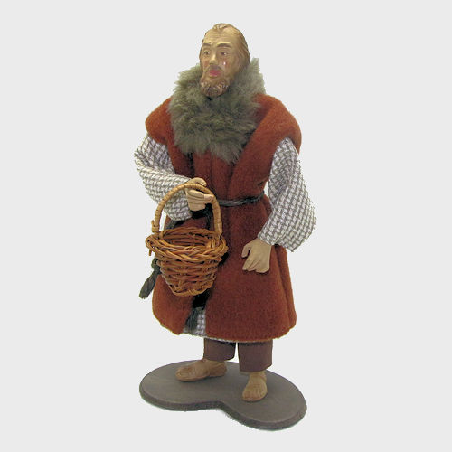 Krippenfigur RUCO 22-8 Hirte mit Korb 22cm, Ausstellungsstück