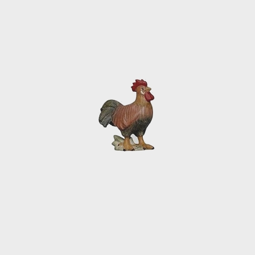 Advent 121 Krippenfigur aus Eschenholz Hahn