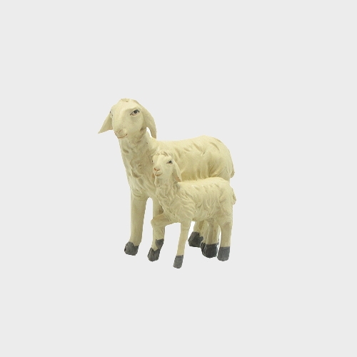 Krippenfigur Schafe im Set 7-teilig