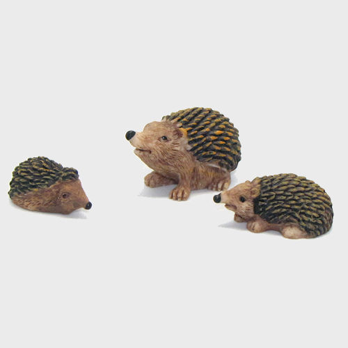Krippenfiguren Igelfamilie im Set 3-teilig