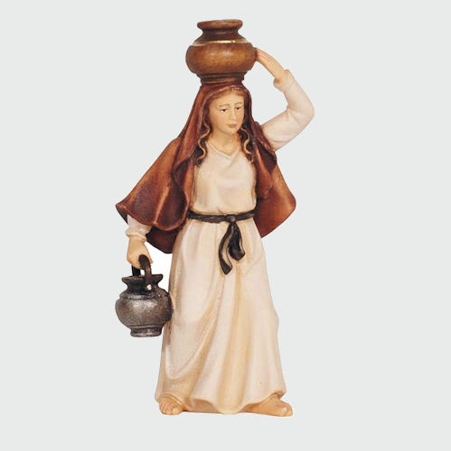 Rainell 023 Krippenfigur Wasserträgerin mit Krug