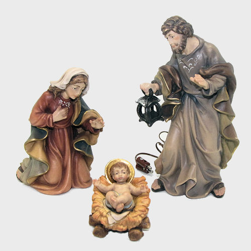 Krippenfigur Königliche Krippe, Hl. Familie 4-tlg. 14cm