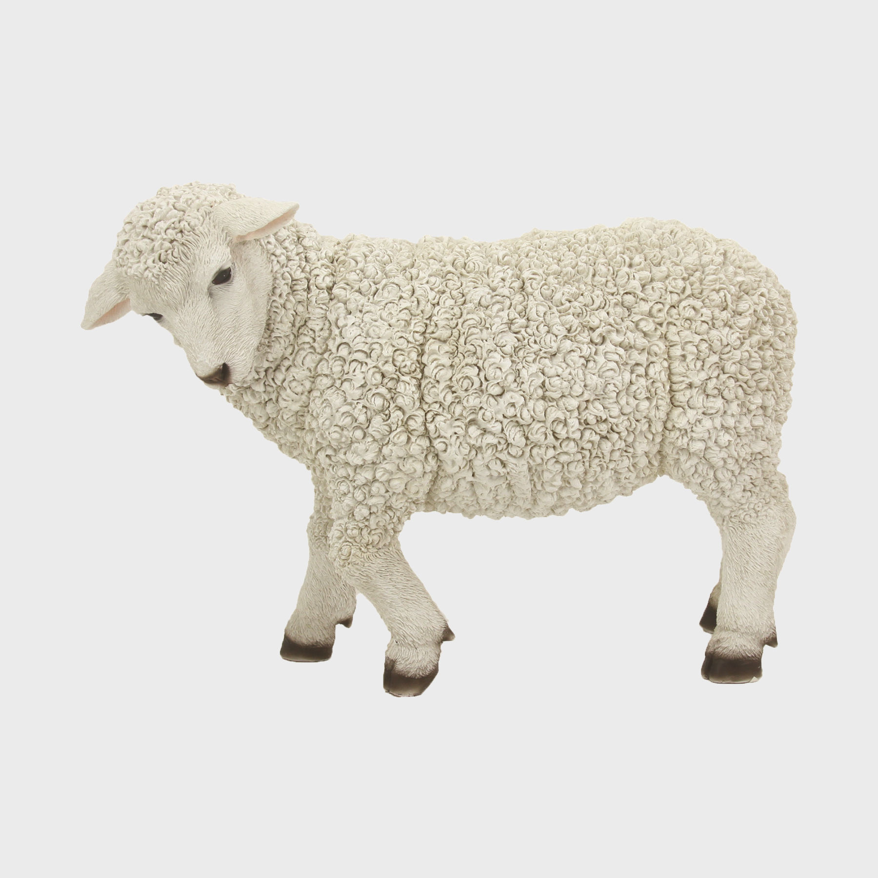 Krippenfigur Schaf stehend linksschauend 28cm groß