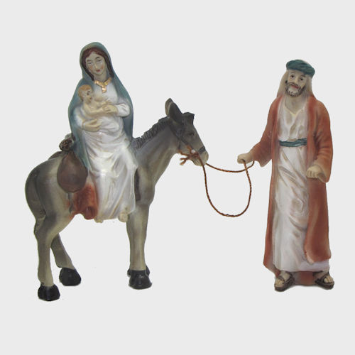 Krippenfigur Auf der Flucht