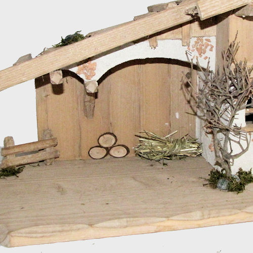 Krippe / Krippenstall Hindelang für 9-12cm große Krippenfiguren