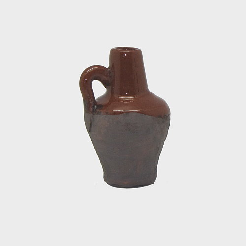 Krippendekoration Tonkrug glasiert 4cm hoch