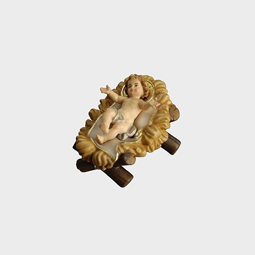 Mahlknecht 004 Krippenfigur Jesukind lose mit Wiege