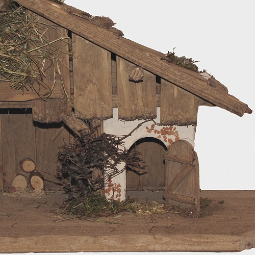 Krippe / Krippenstall Bozen für 10-12cm große Krippenfiguren