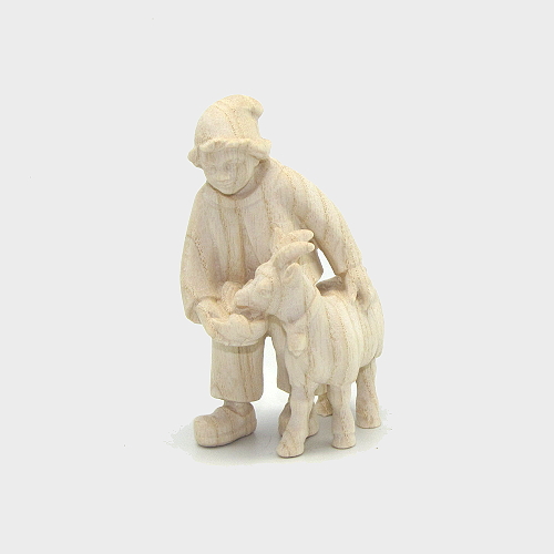 PEMA N022 Krippenfigur Bub mit Ziege