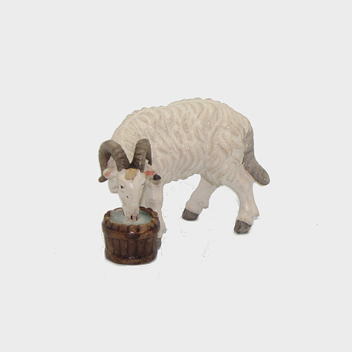 Zirbel 118 Krippenfigur aus Zirbelholz Widder