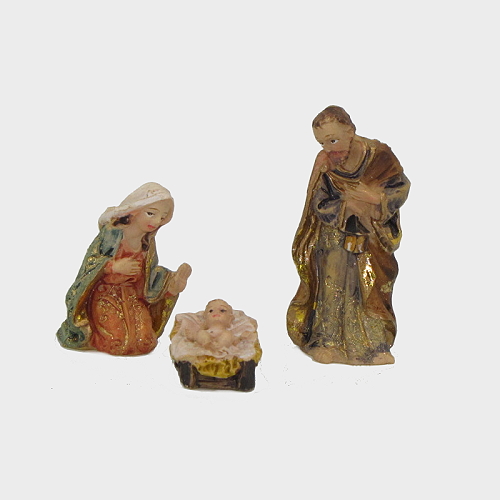 Krippenfigur Hlg. Familie im Set 3-teilig 4,7cm