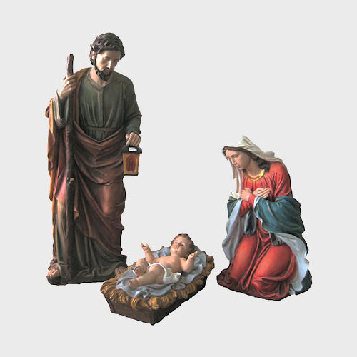 Krippenfiguren 150cm Hlg. Familie 3-teilig