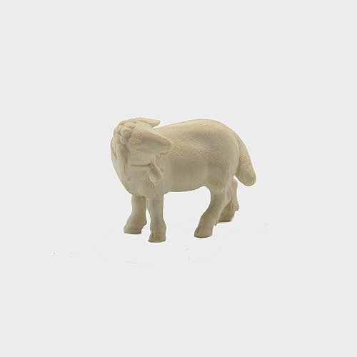 PEMA 265 natur Krippenfigur Schaf stehend mit Glocke linksschauend