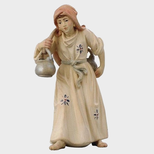 Krippenfigur Zirbel 023 Wasserträgerin