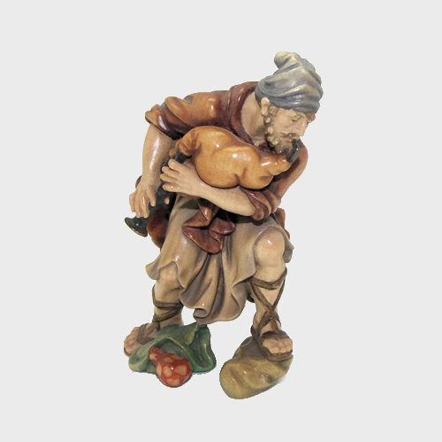 Krippenfigur Königliche Krippe, Hirte mit Dudelsack 14cm