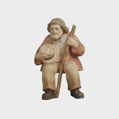 PEMA 036 Krippenfigur Hirte sitzend