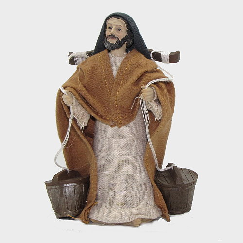 Krippenfigur Wasserträger orientalisch bekleidet