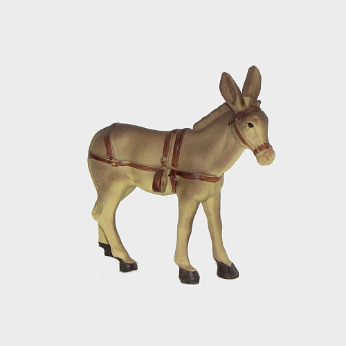 Krippenfigur Esel für Karren